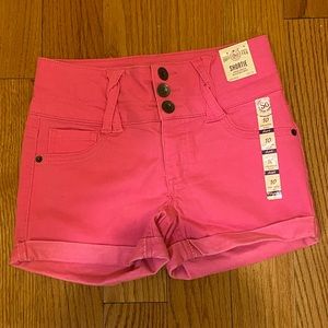 Girl’s High-Rise Pink Shorts